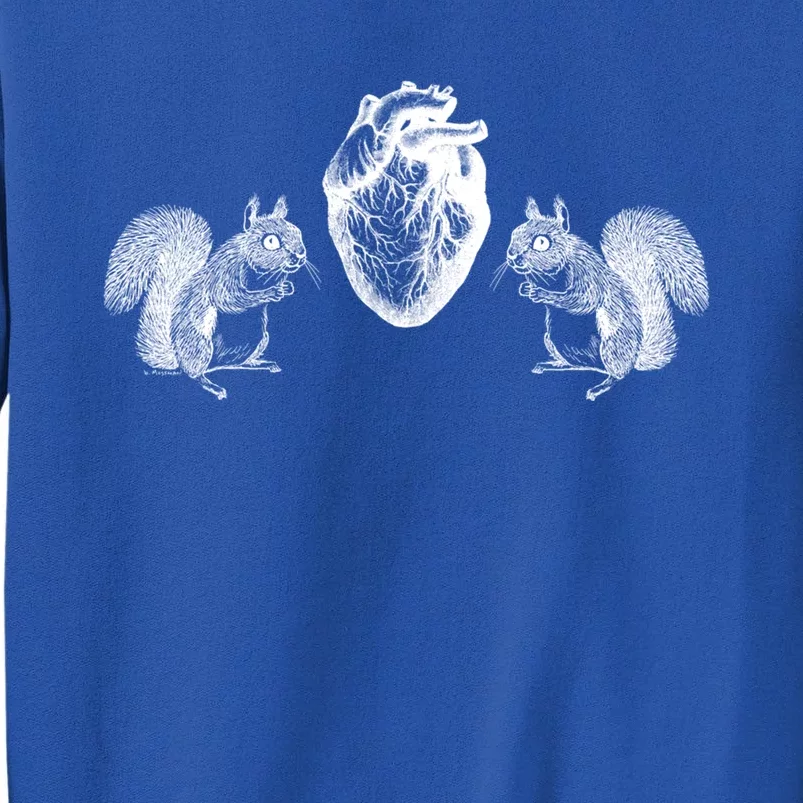 Squirrel Heart Squirrel Nature Anatomy By B Moss Cute Gift Tall Sweatshirt