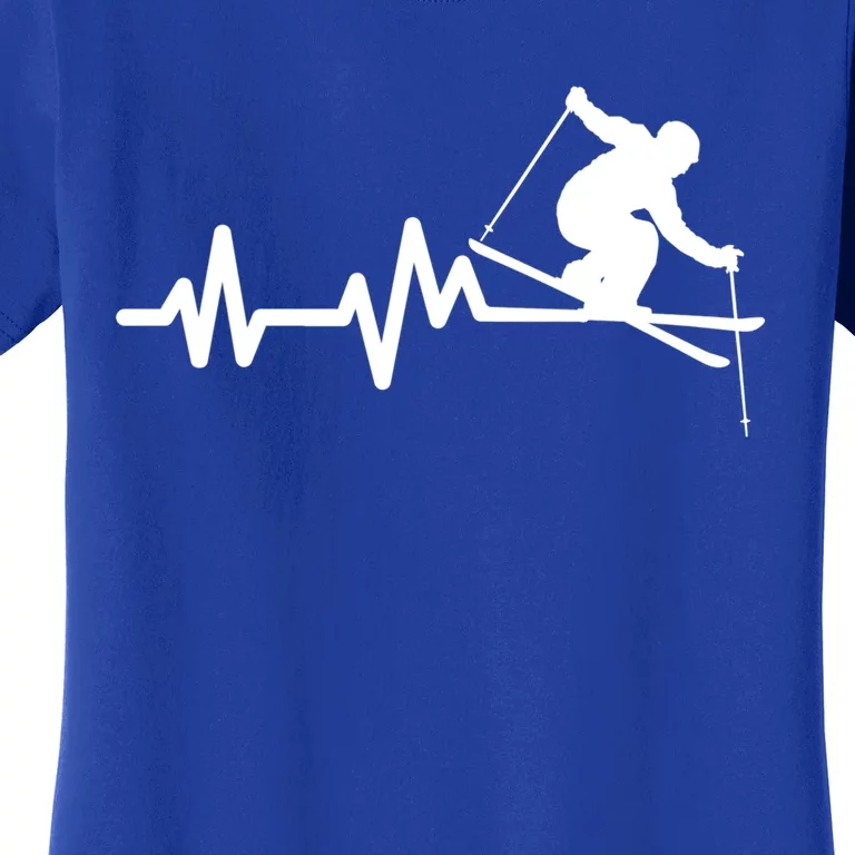 Ski Heartbeat Skiing Skier Cute Gift Women's T-Shirt