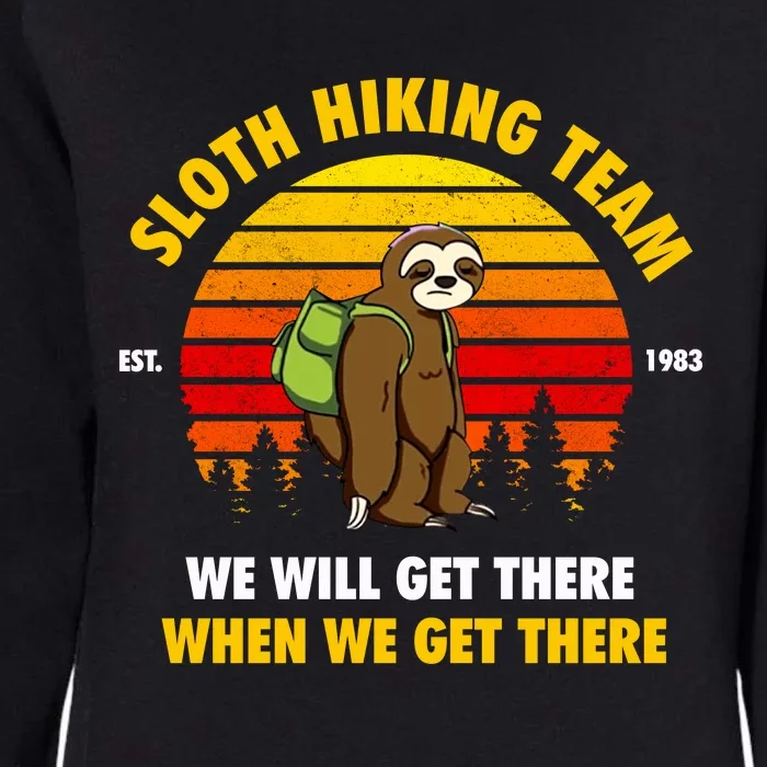 Sloth Hiking Sloth Hiking Team Womens California Wash Sweatshirt