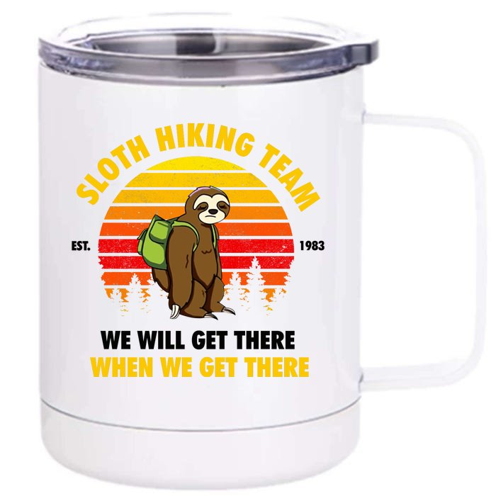 Sloth Hiking Sloth Hiking Team Front & Back 12oz Stainless Steel Tumbler Cup