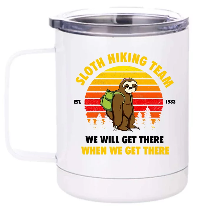 Sloth Hiking Sloth Hiking Team Front & Back 12oz Stainless Steel Tumbler Cup