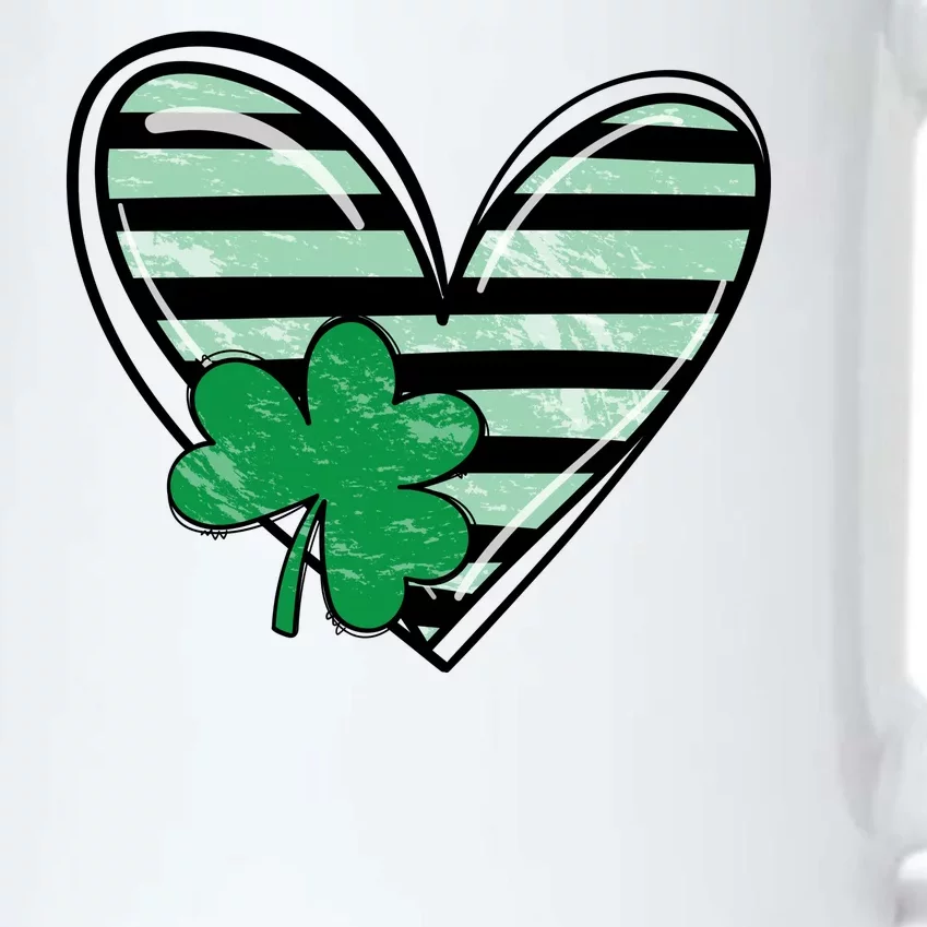 Shamrock Heart St Patrick Day Cute Black Color Changing Mug