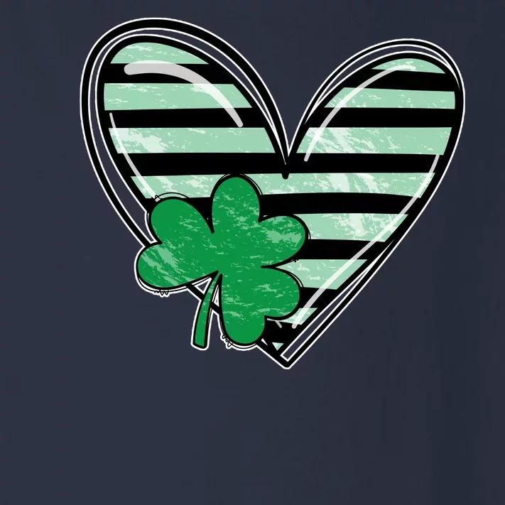 Shamrock Heart St Patrick Day Cute Toddler Long Sleeve Shirt