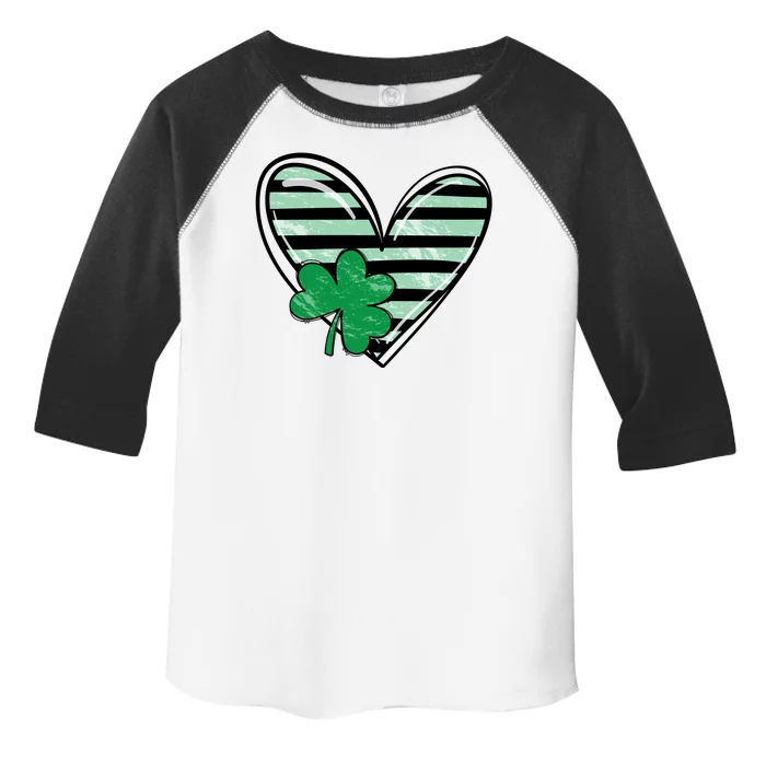 Shamrock Heart St Patrick Day Cute Toddler Fine Jersey T-Shirt