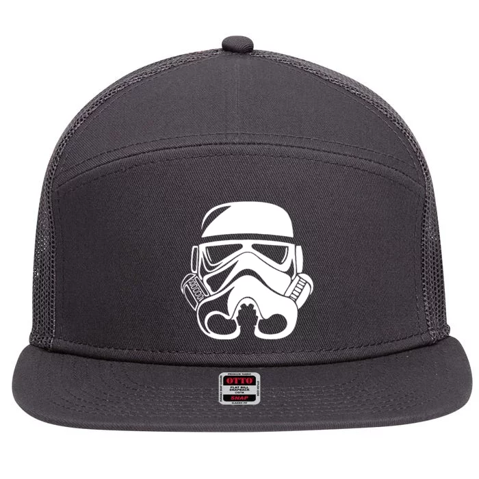 Stormtrooper Helmet 7 Panel Mesh Trucker Snapback Hat