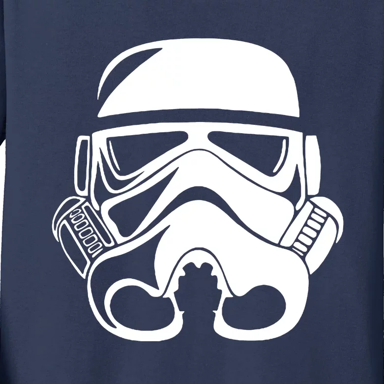 Stormtrooper Helmet Kids Long Sleeve Shirt