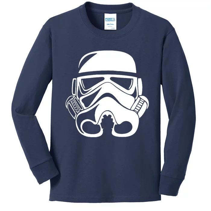 Stormtrooper Helmet Kids Long Sleeve Shirt