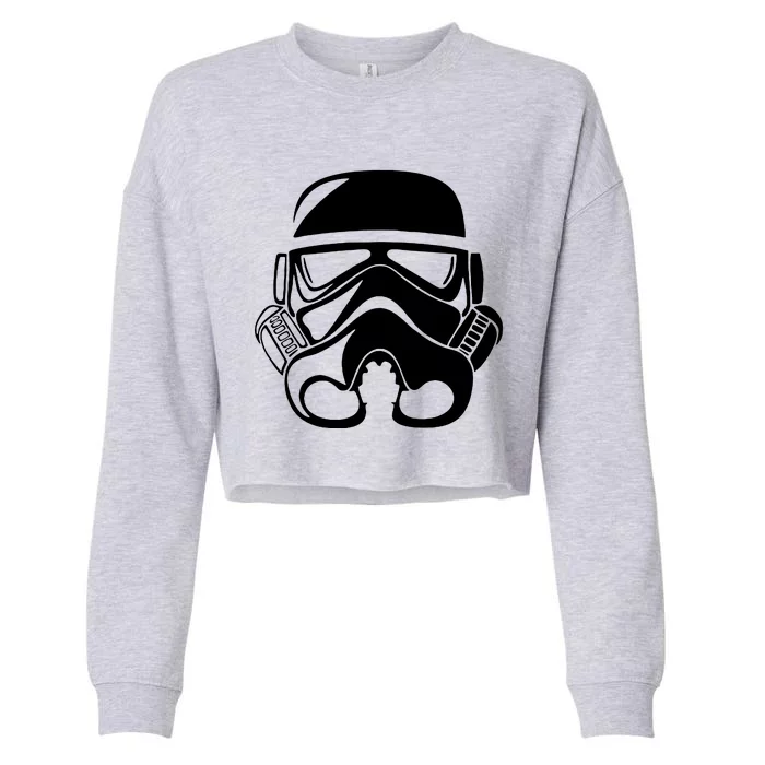 Stormtrooper Helmet Cropped Pullover Crew