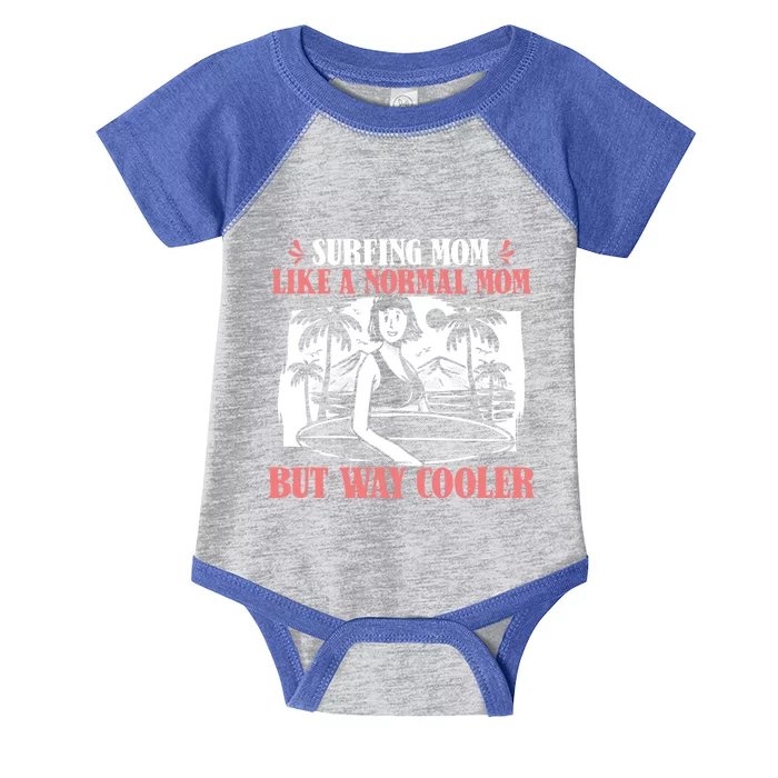 Surfer Humor Surfrider Gift Waves Surfboard Surfing Mom Gift Infant Baby Jersey Bodysuit