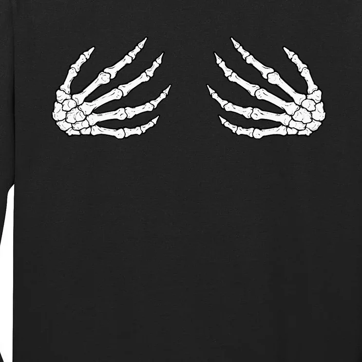 Skeleton Hands Spooky Halloween Rock Band Tees Tall Long Sleeve T-Shirt