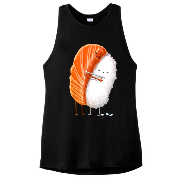 Sushi Hug Ladies Tri-Blend Wicking Tank