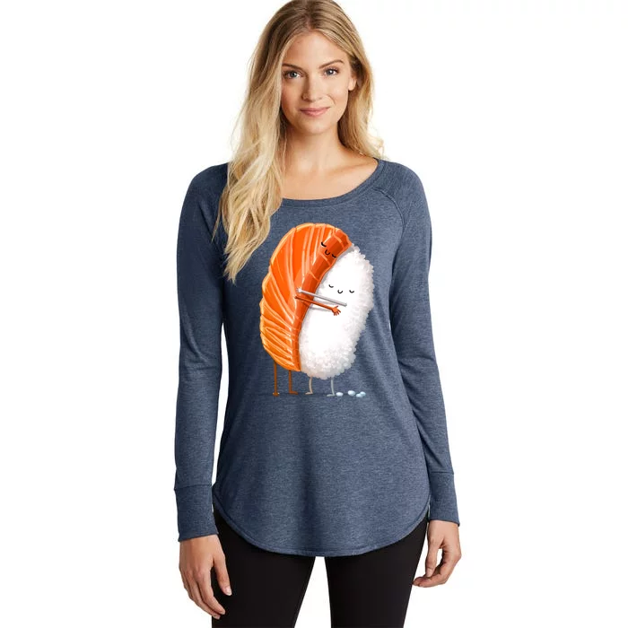 Sushi Hug Women's Perfect Tri Tunic Long Sleeve Shirt