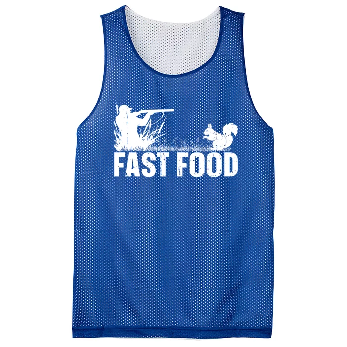 Squirrel Hunting Season Squirel Funny Vintage Fast Food Funny Gift Mesh Reversible Basketball Jersey Tank