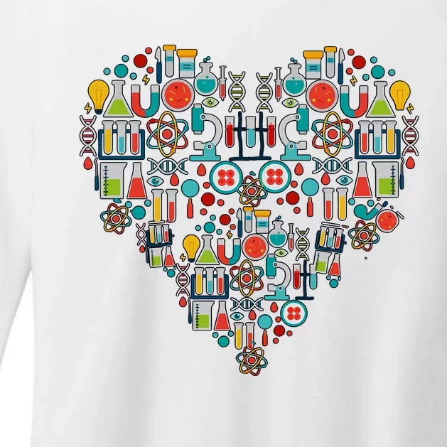 Science Heart Science Teacher Women In Science Chemistry Biology Womens CVC Long Sleeve Shirt