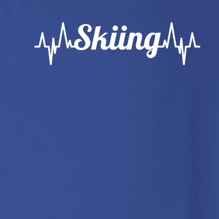 Ski Heartbeat Skiing Enthusiast Gift Toddler Long Sleeve Shirt