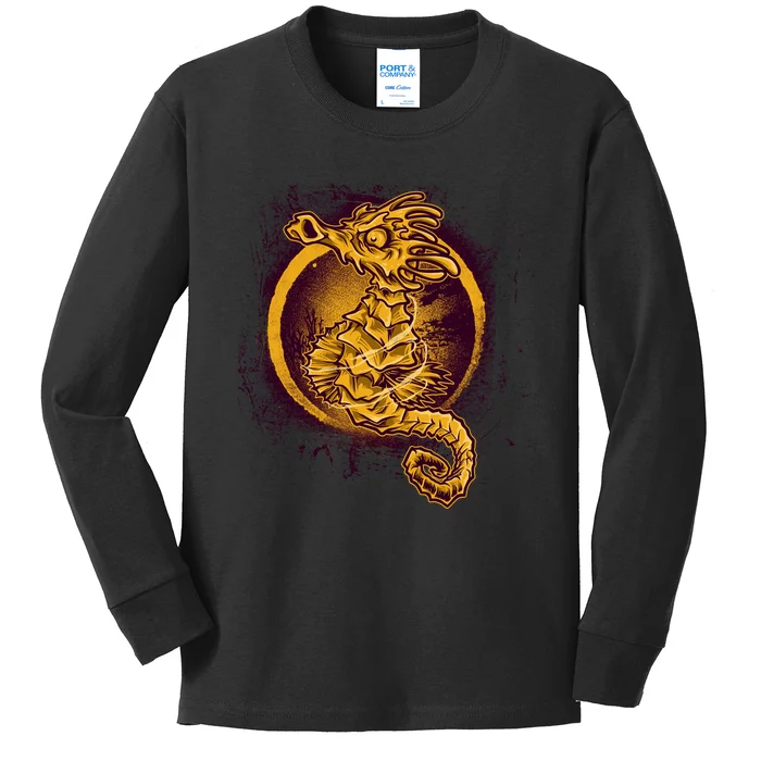 Sea Horse Kids Long Sleeve Shirt