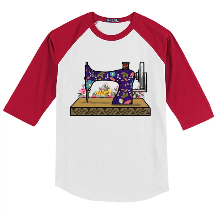 Sewing Handcraft Sew Tailor Gift Sewing Machine Seamstress Gift Kids Colorblock Raglan Jersey