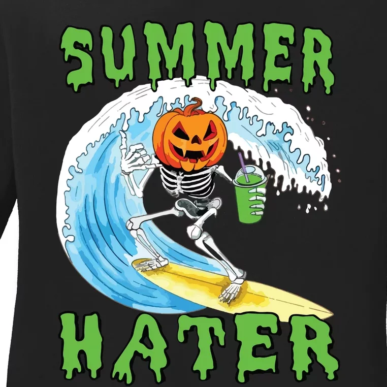 Summer Hater Ladies Long Sleeve Shirt