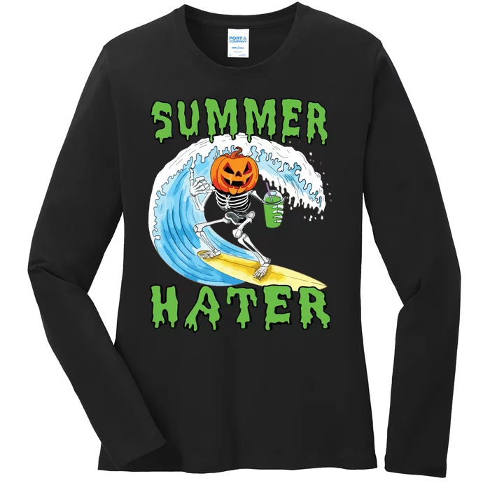 Summer Hater Ladies Long Sleeve Shirt