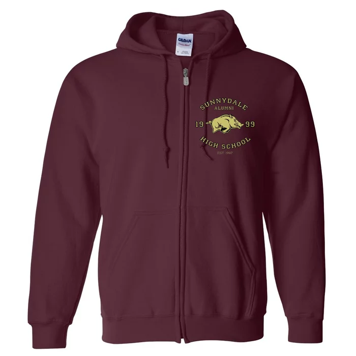 Sunnydale High School Alumni Full Zip Hoodie