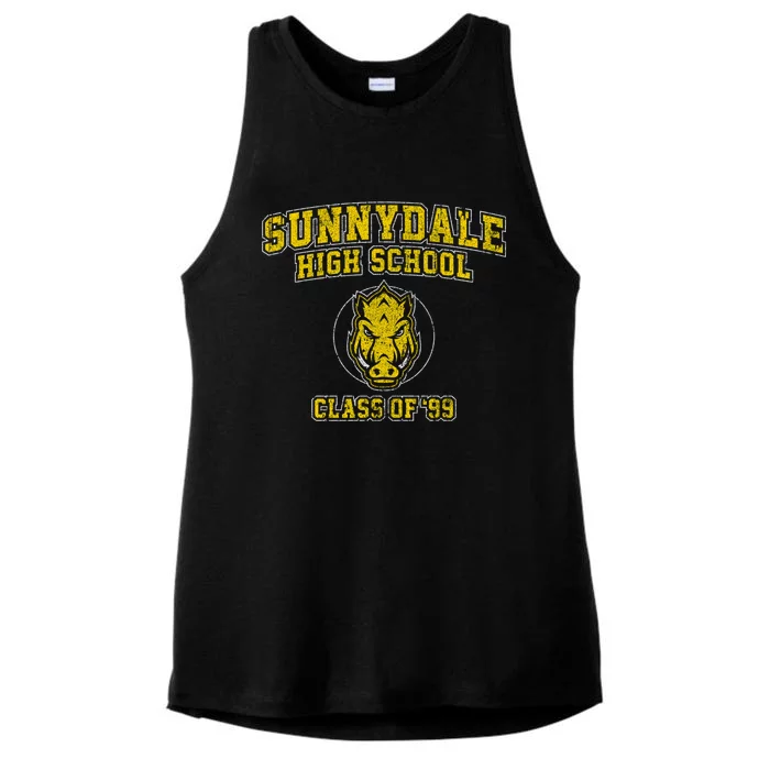 Sunnydale High School Class Of &X27;99 Ladies Tri-Blend Wicking Tank