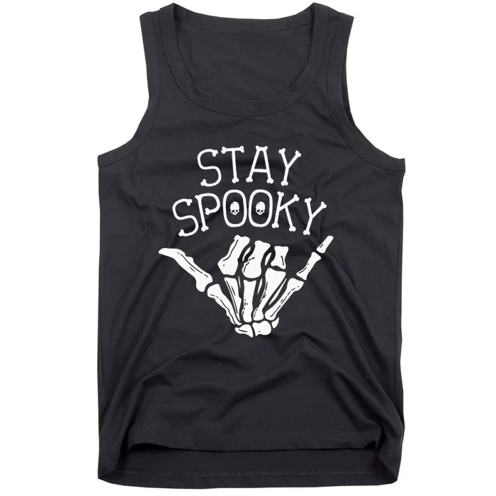 Skeleton Hand Stay Spooky Thumbs Up Adults & Kids Halloween Tank Top