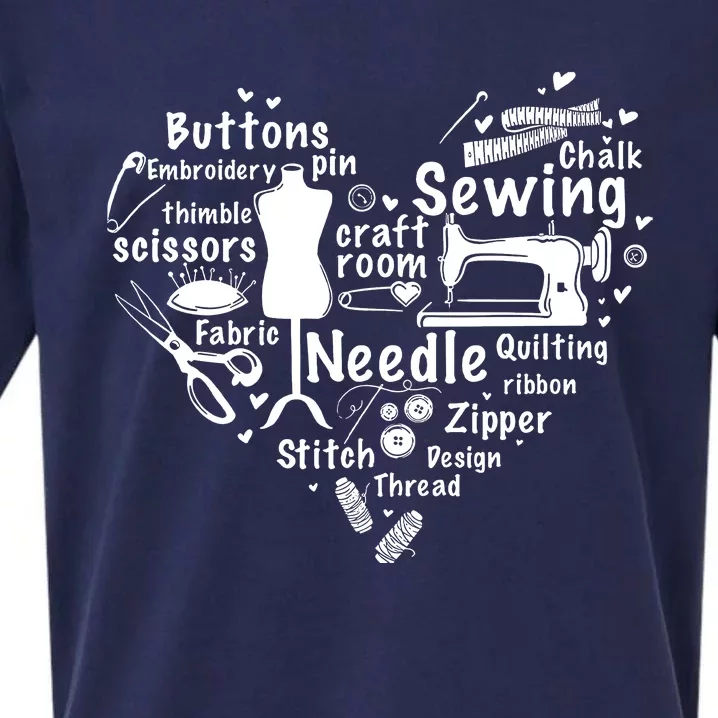 Sewing Heart Sewing Lover Sueded Cloud Jersey T-Shirt