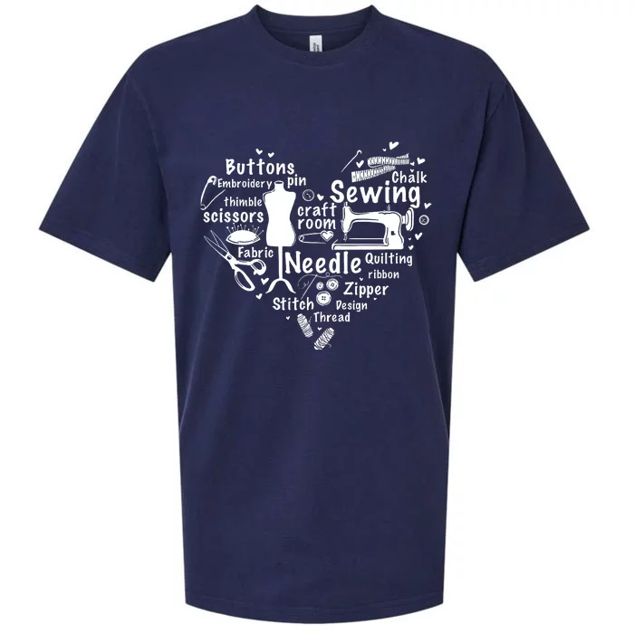 Sewing Heart Sewing Lover Sueded Cloud Jersey T-Shirt