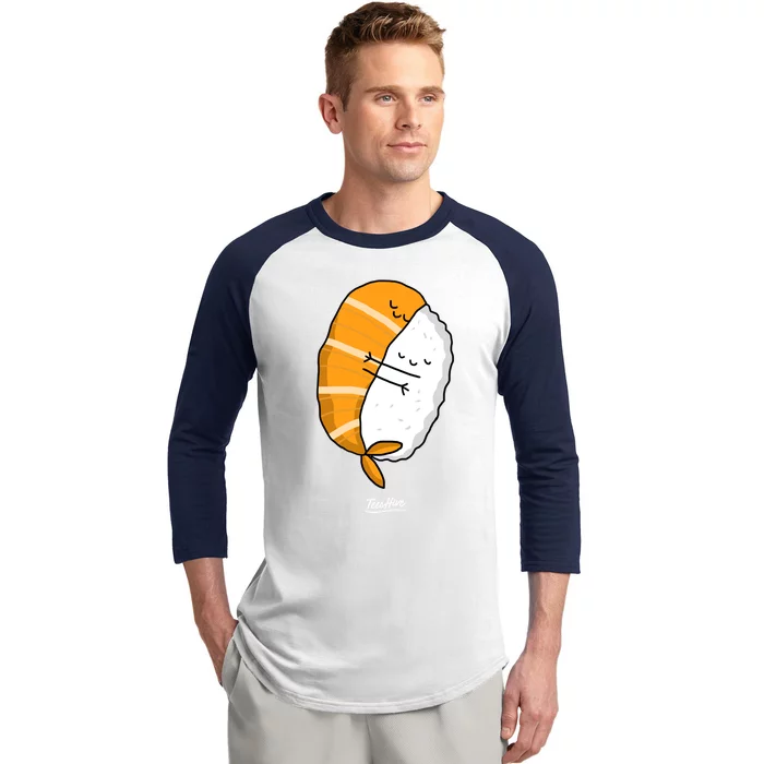 Sushi Hug Sushi Hugging Cute Sushi Lover Cute Gift Baseball Sleeve Shirt