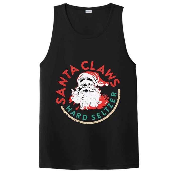 SantaClaws Hard Seltzer Funny Christmas Costume Performance Tank