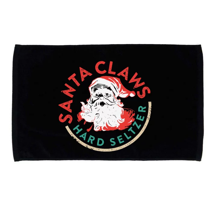 SantaClaws Hard Seltzer Funny Christmas Costume Microfiber Hand Towel