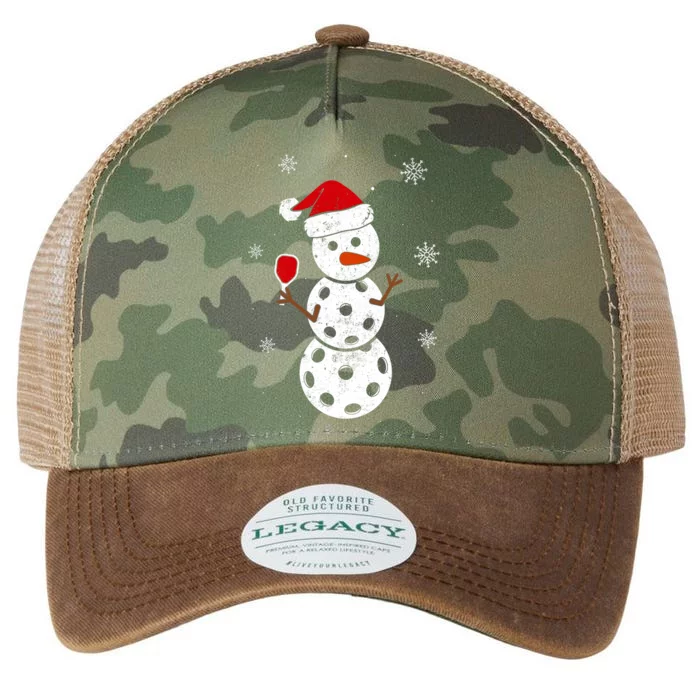 Santa Hat Snowman Gifts For Xmas Funny Pickleball Christmas Legacy Tie Dye Trucker Hat