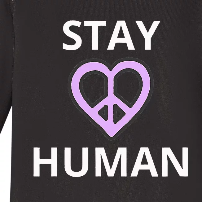 Stay Human Baby Long Sleeve Bodysuit