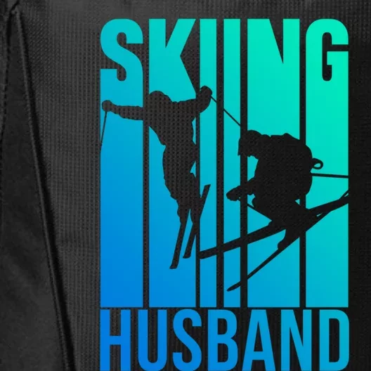 Skiing Husband Ski Skier Skiers Hobby Meaningful Gift City Backpack