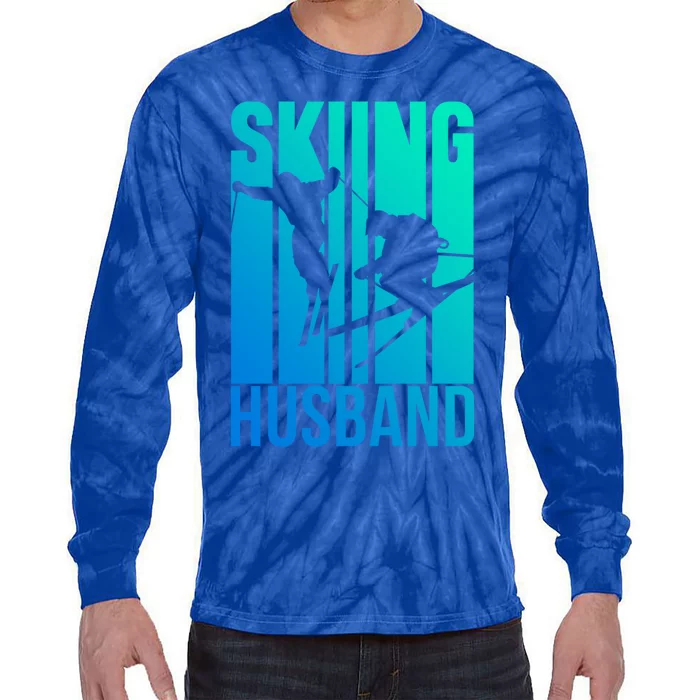 Skiing Husband Ski Skier Skiers Hobby Meaningful Gift Tie-Dye Long Sleeve Shirt