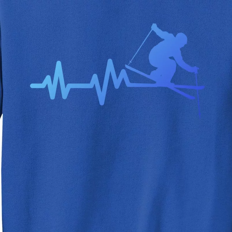 Ski Heartbeat Skiing Skier Gift Sweatshirt