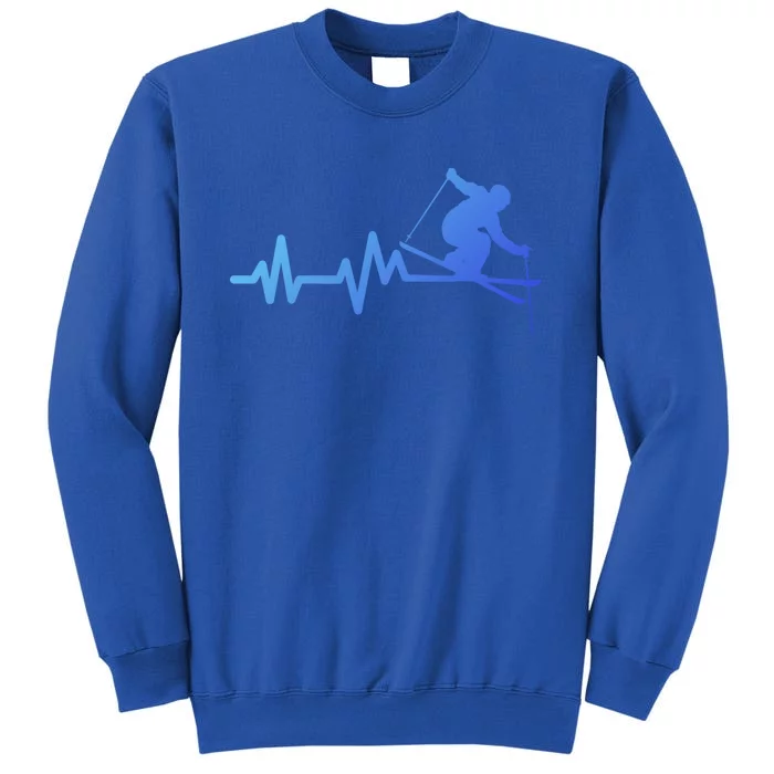 Ski Heartbeat Skiing Skier Gift Sweatshirt