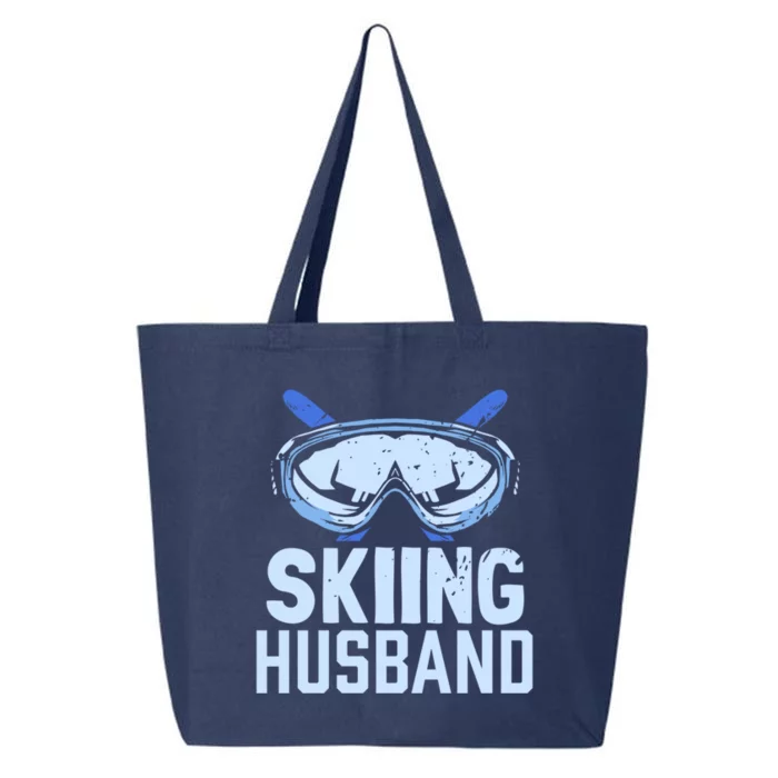 Skiing Husband Ski Winter Skiers Skier Funny Gift 25L Jumbo Tote