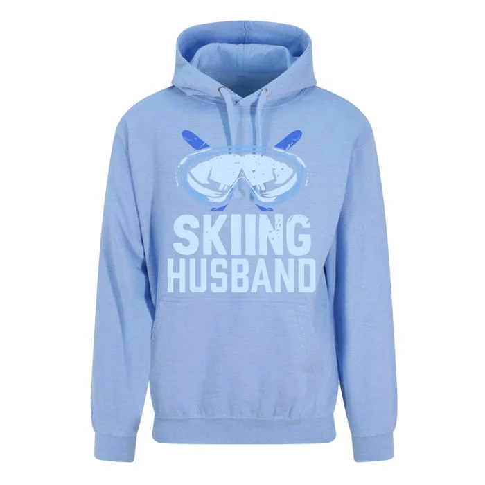 Skiing Husband Ski Winter Skiers Skier Funny Gift Unisex Surf Hoodie