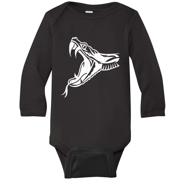 Snake Head Baby Long Sleeve Bodysuit