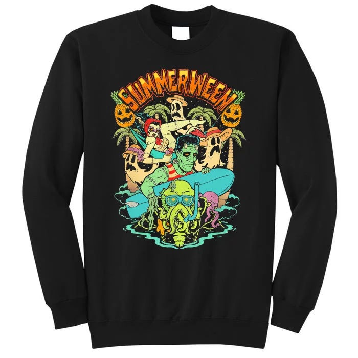 Summerween Happy Summerween Summer Halloween Holiday Sweatshirt