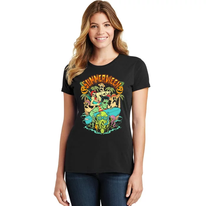 Summerween Happy Summerween Summer Halloween Holiday Women's T-Shirt