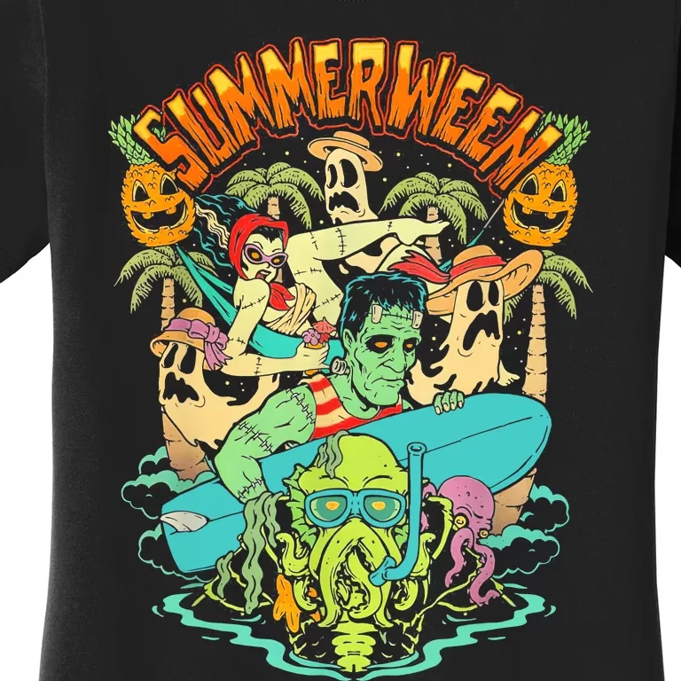 Summerween Happy Summerween Summer Halloween Holiday Women's T-Shirt