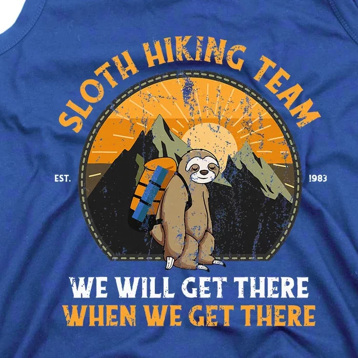 Sloth Hiking Sloth Hiking Team Tank Top