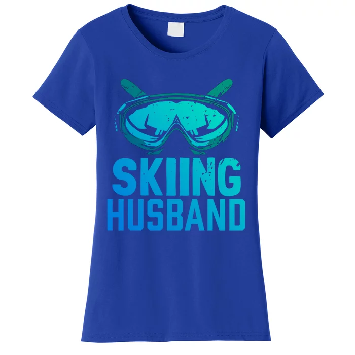 Skiing Husband Ski Winter Skiers Skier Gift Women's T-Shirt