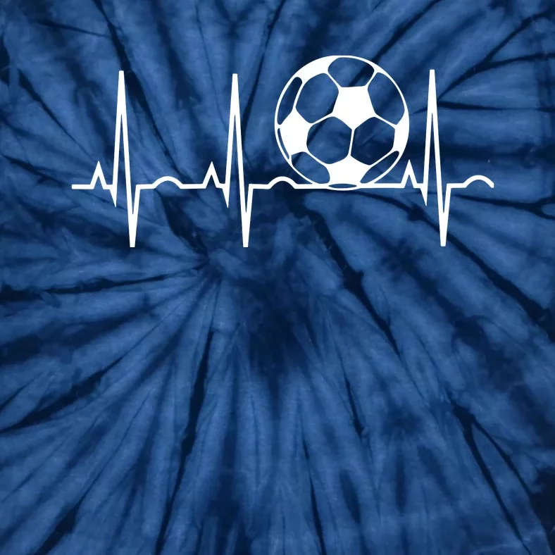 Soccer Heartbeat Soccer Ball Heartbeat Tee Tie-Dye T-Shirt