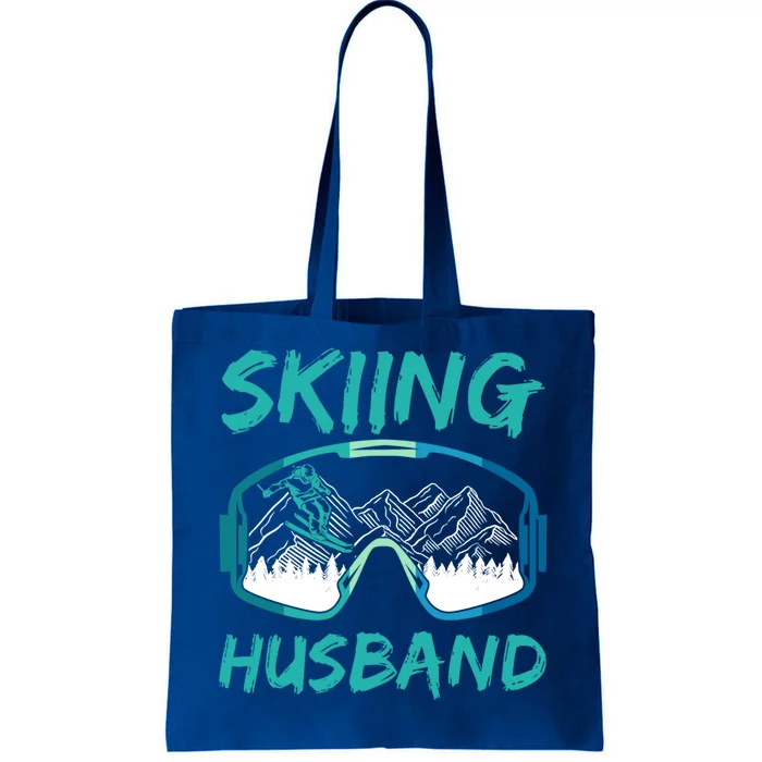 Skiing Husband Skier Lover Winter Sports Ski Great Gift Tote Bag