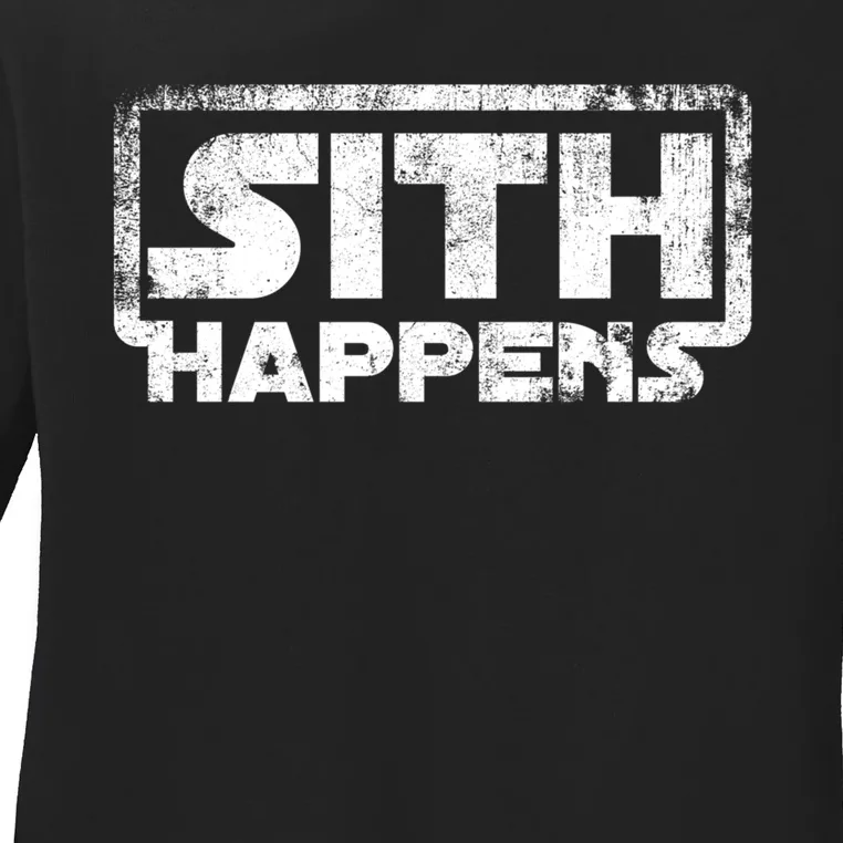 Sith Happens Ladies Long Sleeve Shirt