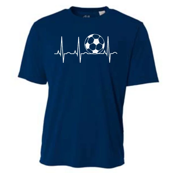 Soccer Heartbeat Soccer Ball Heartbeat Cooling Performance Crew T-Shirt