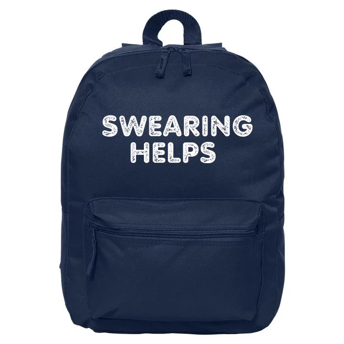 Swearing Helps 16 in Basic Backpack